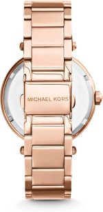 Michael Kors Parker Stainless Steel Watch With Glitz Accents - Image 4